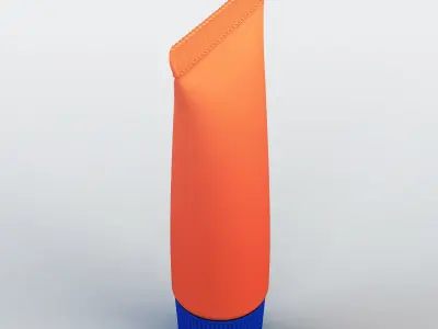 Cosmetic gel tube 3D model
