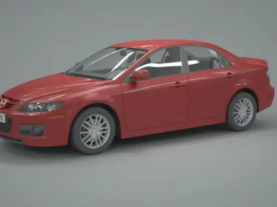 Mazda Car Low-poly 3D model