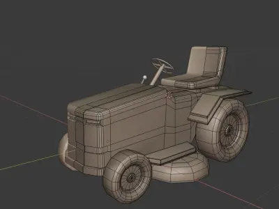 Mower Tractor - Gest Low-poly 3D model