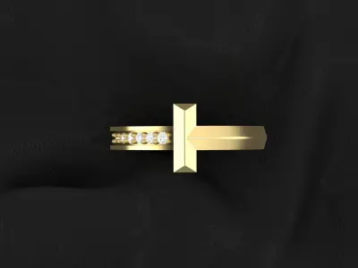 tiffany ring 3D print model