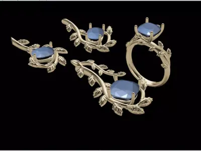 Goldsmith Rad Jewelry 3D Models Set - Leyla 3D model