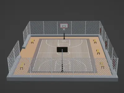 Basketball Stadium - Boston Celtics Low-poly 3D model