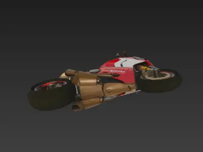 Ducati Panigale - Renaissance Fury at Mugello 3D model