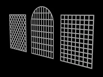 Trellis for climbing plants Free 3D model