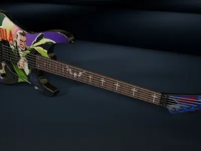 Kirk Hammett ESP KH-2 Dracula 3D model