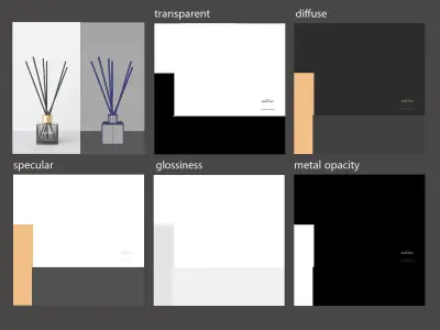 Decoration Set Diffuser 3D model