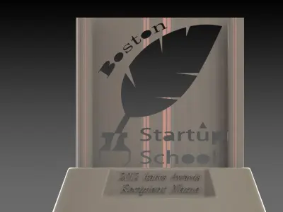 TroX award that says start up school Free 3D model