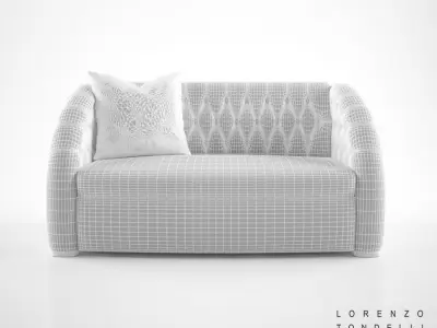 Lorenzo Tondelli Pierre Capitone Sofa 3D model