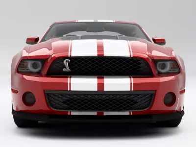 Ford Mustang Shelby 2012 Low-poly 3D model