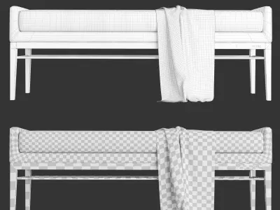 Luxury Ellitia Bench 3D model