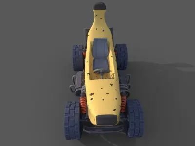 banana car 3D model