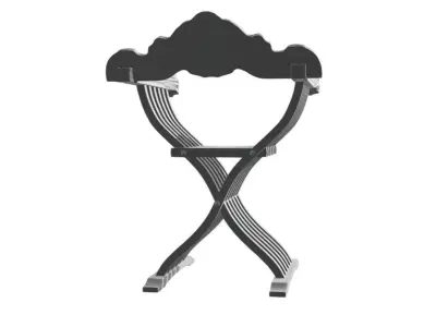 Savonarola - wooden chair with decoration 3D print model