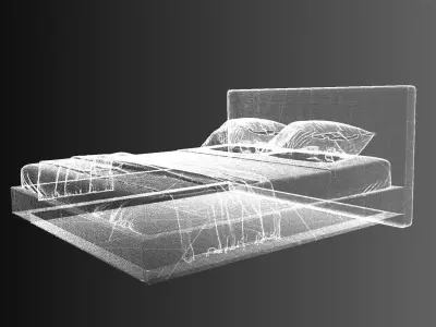Double bed 3D print model