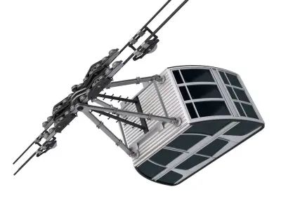 Cableway Cabin Vanoise Express 3D model