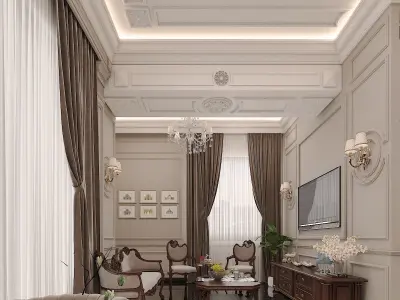 Neo classic President Room 3D model