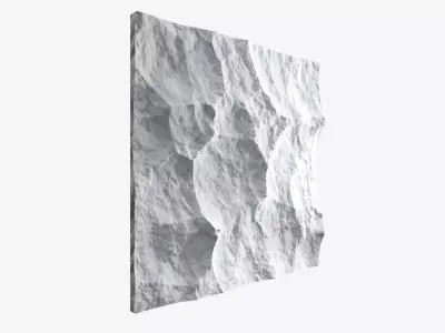 78-RockPanel piece of paper on wall 3D model