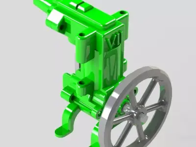Compressed Air engine V2 WORKING Model 3D print model