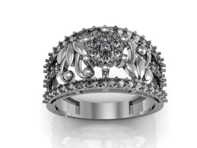 engagement ring 3D print model 26