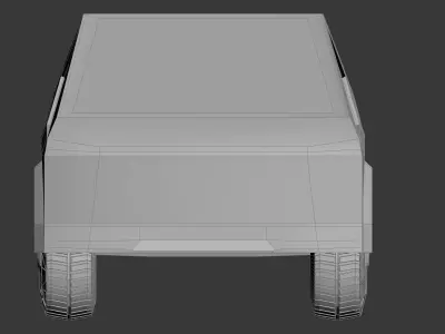 Tesla Cybertruck Low-poly 3D model
