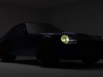 Sports Japanese coupe of 1969 3D model