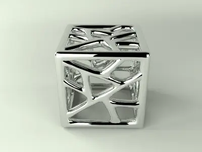 Decorative Art Sculpture Lamp Low-poly 3D model