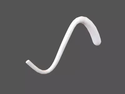 Cat Tail v1 003 Low-poly 3D model