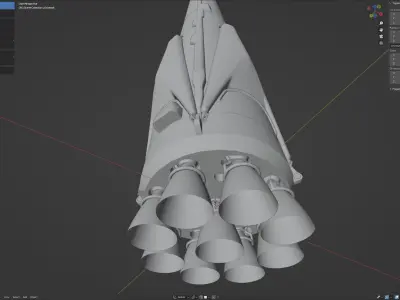 Falcon 9 Launch Vehicle - Block 5 Configuration 3D model