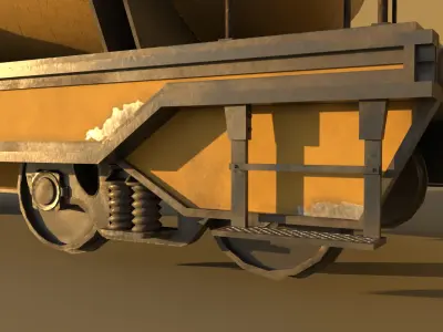  tank car Free low-poly 3D model