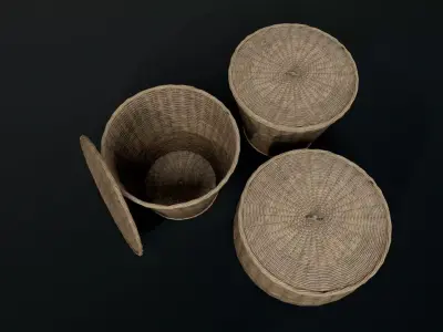 basket Low-poly 3D model