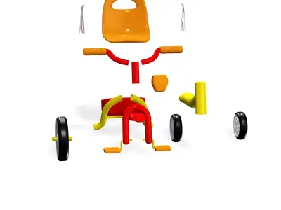 KIDS TRICYCLE BICYCLE BIKE PRESCHOOL 3D print model