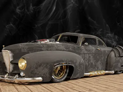 Classic in future sport car 3D model