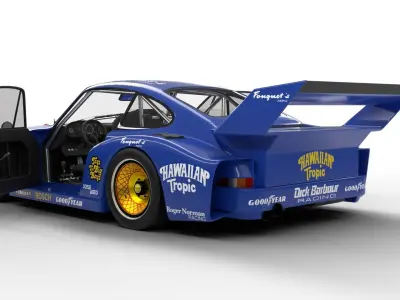 Porsche 935 Le Mans 1979 79 Barbour Racing HQ 3D model