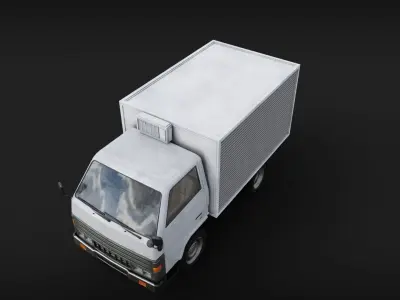 Toyota Dyna Box Van Low-poly 3D model