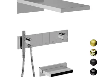 Boheme Zodiac shower system 3D model