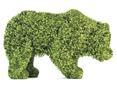 10 plus 1 Topiary  Animals 3D model