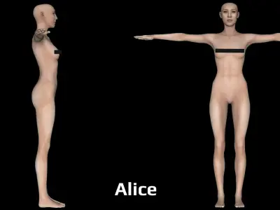 Pack Kit Human v1 Low-poly 3D model