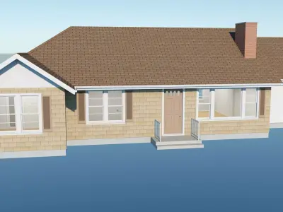 Ranch Style House 5 3D model