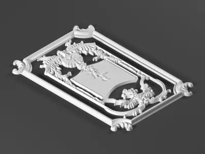 5 ornamental classic decoration 3d model kitbash vol 45 3D model