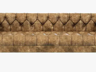 Restoration Hardware Savoy Leather Sofa 3D model