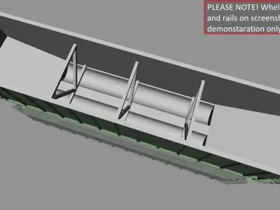 Bethgon Coalporter 1982 Coal Hopper printable in H0 Scale 3D print model