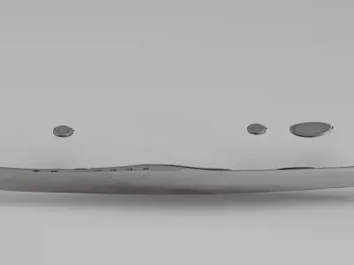 001581 Raw 3D scan of the hull of a kayak 3D print model