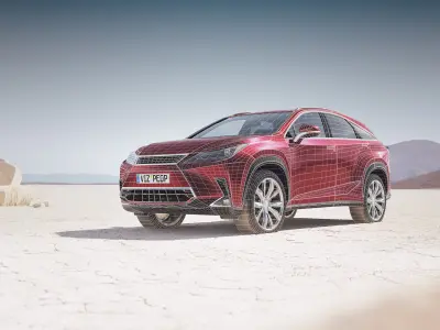 Modern SUV unbranded 3D model