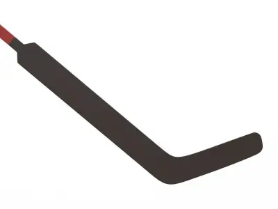 Ice Hockey Goal Stick 3D model