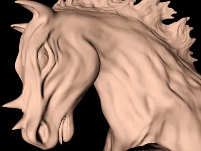 Fantasy Horse - detailed 3D model