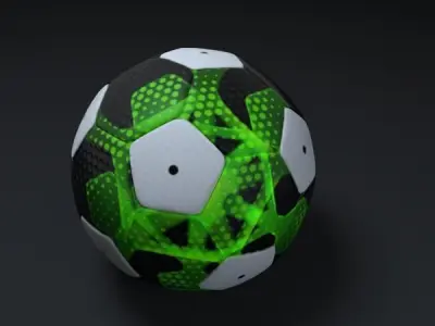Soccer Ball AAA Low-poly 3D model