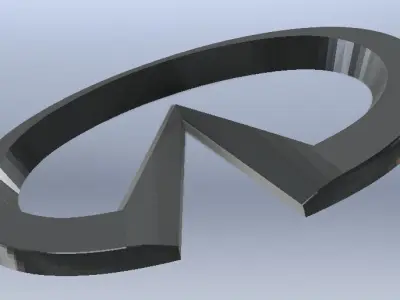 Infiniti Car logo 3D print model