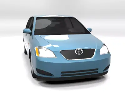 TOYOTA COROLLA 2002 5DR LOWPOLY  Low-poly 3D model