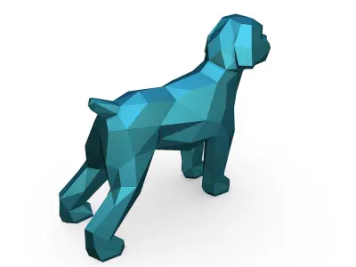 Wheaten Terrier dog 3D print model