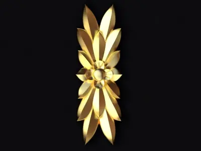 Central decor ornament for furniture 3D model 281