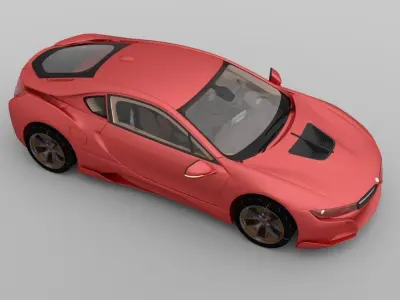 Beaner Sports Car for obj and fbx 3D model